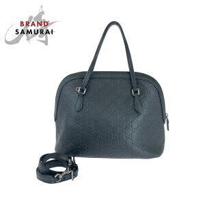 GUCCI Guccissima black leather bag shoulder handbag